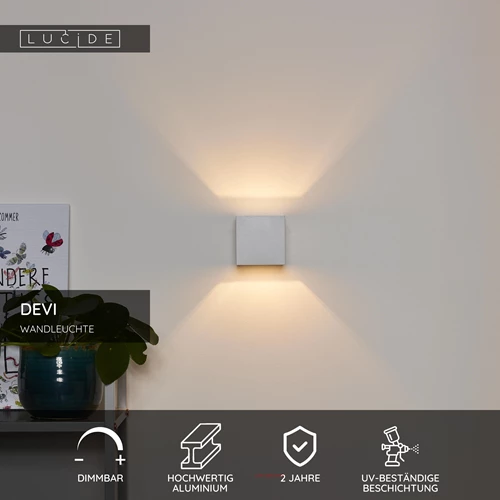 Lucide DEVI - Wandleuchte - 1xG9 - Weiß - USP
